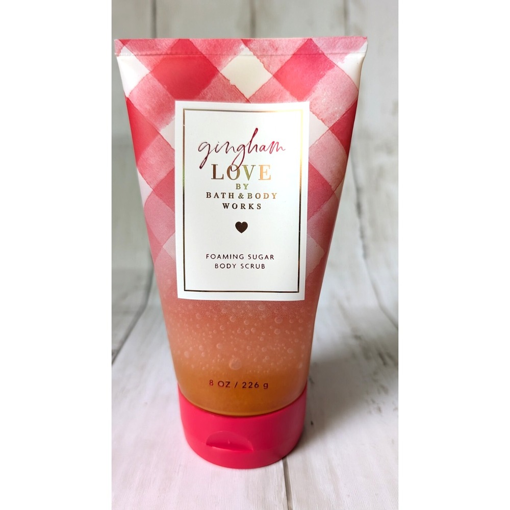 Bath & Body Works GINGHAM‎ LOVE Foaming Sugar Body Scrub 8 oz NEW